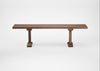 Bespoke Dining Bench Lisbon Smoked Oiled Oak / 160cm / Straight