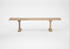 Bespoke Dining Bench Lisbon Blonde Oiled Oak / 180cm / Natural Edge