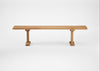 Bespoke Dining Bench Lisbon Natural Oiled Oak / 180cm / Natural Edge