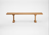 Bespoke Dining Bench Lisbon Natural Oiled Oak / 180cm / Straight