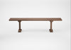 Bespoke Dining Bench Lisbon Smoked Oiled Oak / 180cm / Straight