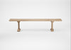 Bespoke Dining Bench Lisbon Blonde Oiled Oak / 200cm / Natural Edge