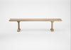 Bespoke Dining Bench Lisbon Blonde Oiled Oak / 200cm / Straight