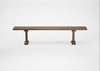 Bespoke Dining Bench Lisbon Smoked Oiled Oak / 200cm / Straight