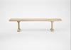 Bespoke Dining Bench Lisbon White Oiled Oak / 200cm / Straight