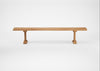 Bespoke Dining Bench Lisbon Natural Oiled Oak / 220cm / Natural Edge