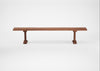 Bespoke Dining Bench Lisbon Oiled Walnut / 220cm / Natural Edge