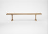 Bespoke Dining Bench Lisbon Blonde Oiled Oak / 220cm / Straight