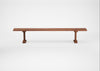 Bespoke Dining Bench Lisbon Oiled Walnut / 240cm / Natural Edge