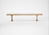 Bespoke Dining Bench Lisbon Blonde Oiled Oak / 240cm / Straight