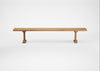 Bespoke Dining Bench Lisbon Natural Oiled Oak / 240cm / Straight