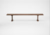 Bespoke Dining Bench Lisbon Smoked Oiled Oak / 240cm / Straight