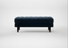 Hepburn Ottoman Nobilis Velvet Night / Wenge Black