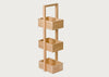 Bathroom Storage Stand Wood 3 Tier