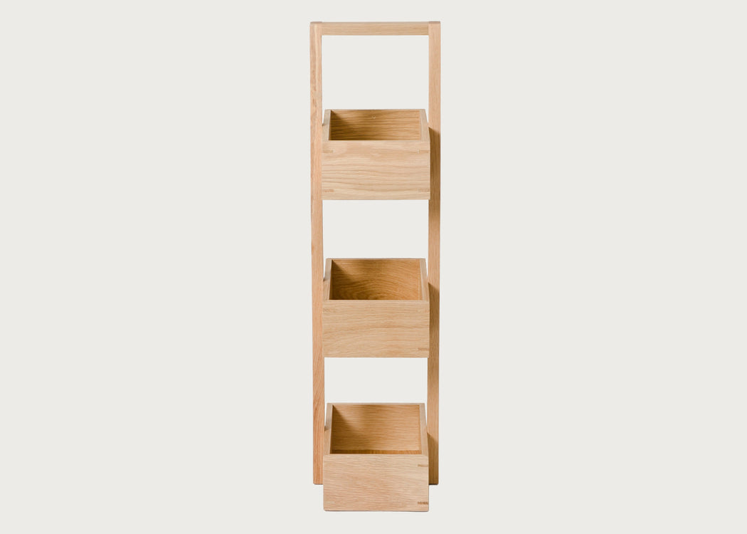 Bathroom Storage Stand Wood 3 Tier