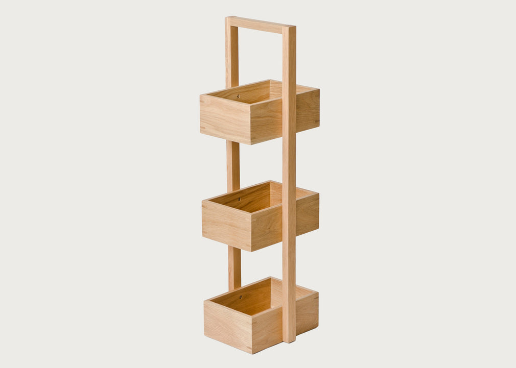 Bathroom Storage Stand Wood 3 Tier
