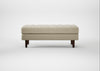 Hepburn Ottoman Leather Grain Dark Brown 068 / Walnut