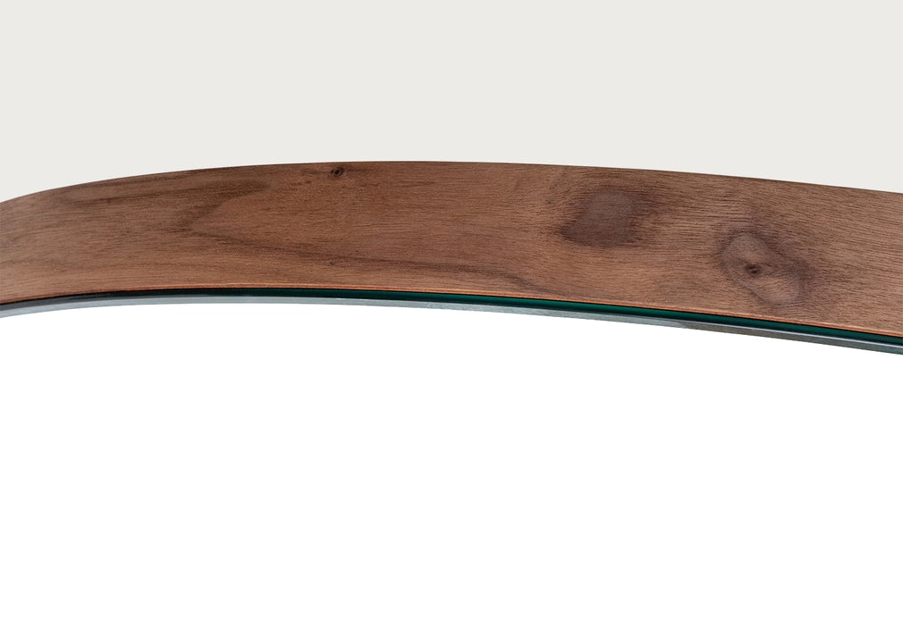 Orta Drop Mirror Walnut