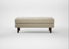 Hepburn Ottoman Leather Grain Storm 006 / Walnut