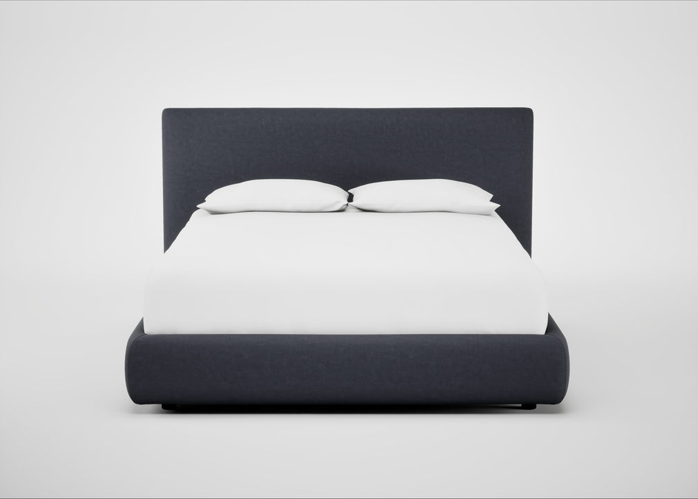 Alba Storage Bed Double / Luxury Leather Anthracite / Underbed Storage
