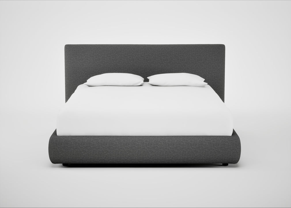 Alba Storage Bed King / Tundra Texture Pewter / Underbed Storage