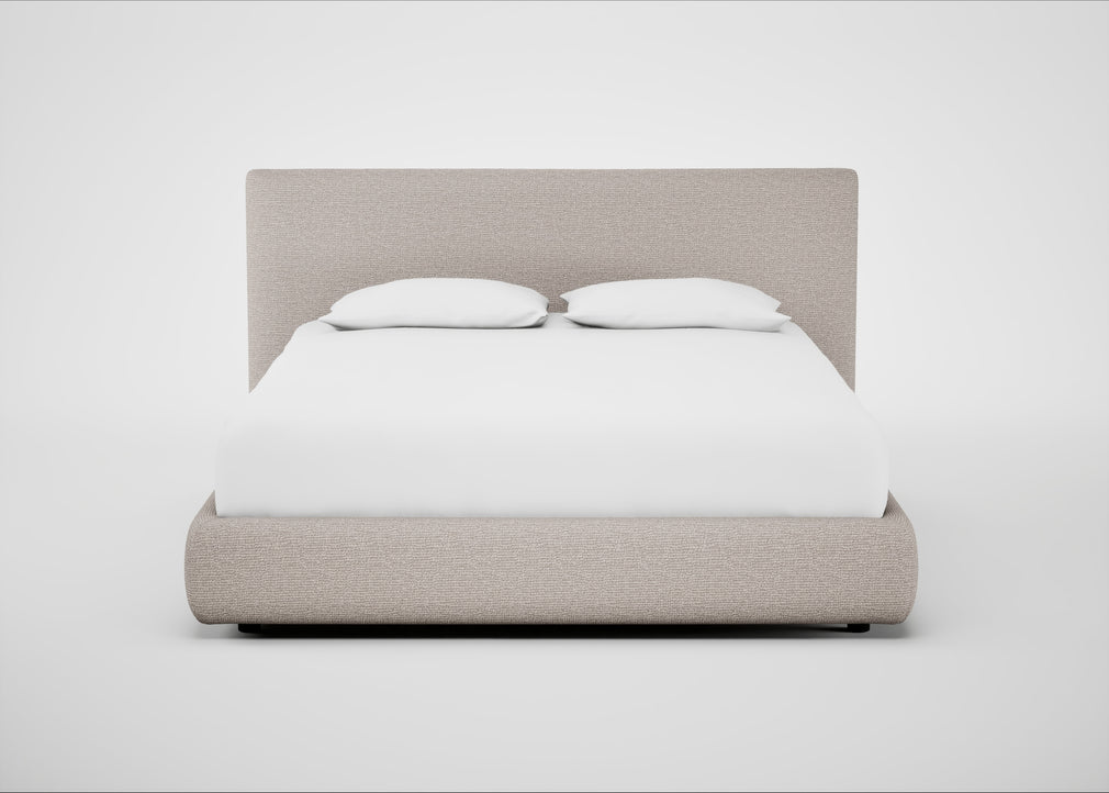 Alba Storage Bed King / Tundra Texture Stone / Underbed Storage