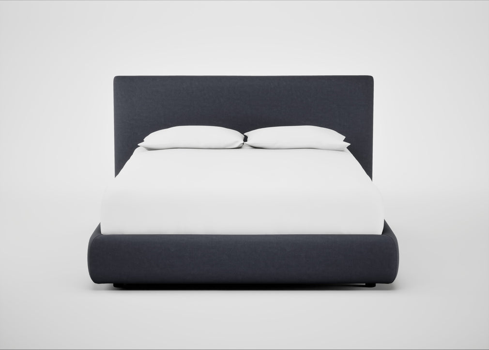 Alba Storage Bed Double / Luxury Leather Anthracite / No Storage
