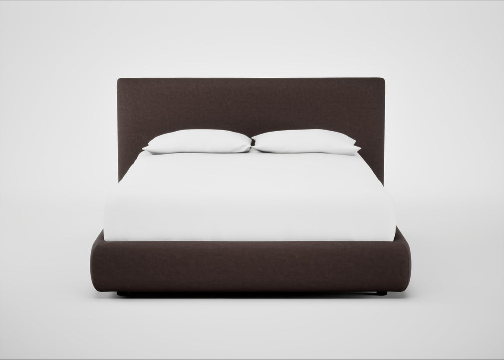 Alba Storage Bed Double / Luxury Leather Coco / No Storage