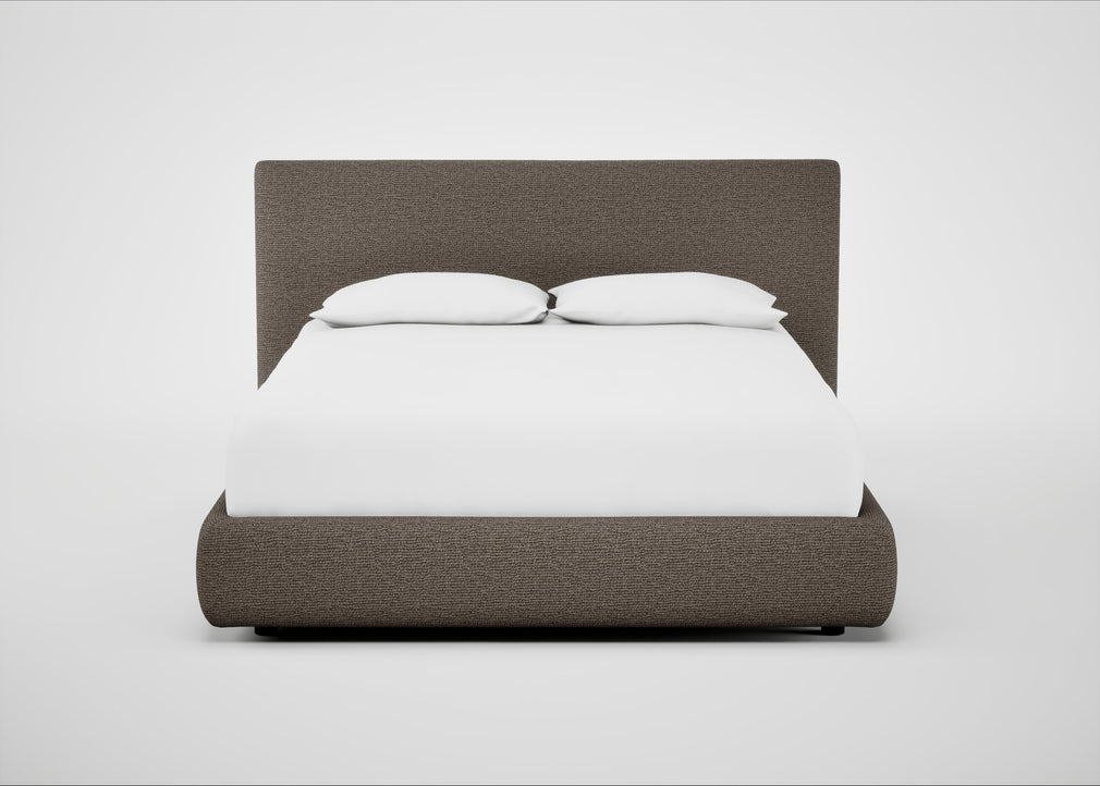 Alba Storage Bed Double / Tundra Texture Latte / No Storage