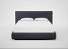 Alba Storage Bed King / Luxury Leather Anthracite / No Storage