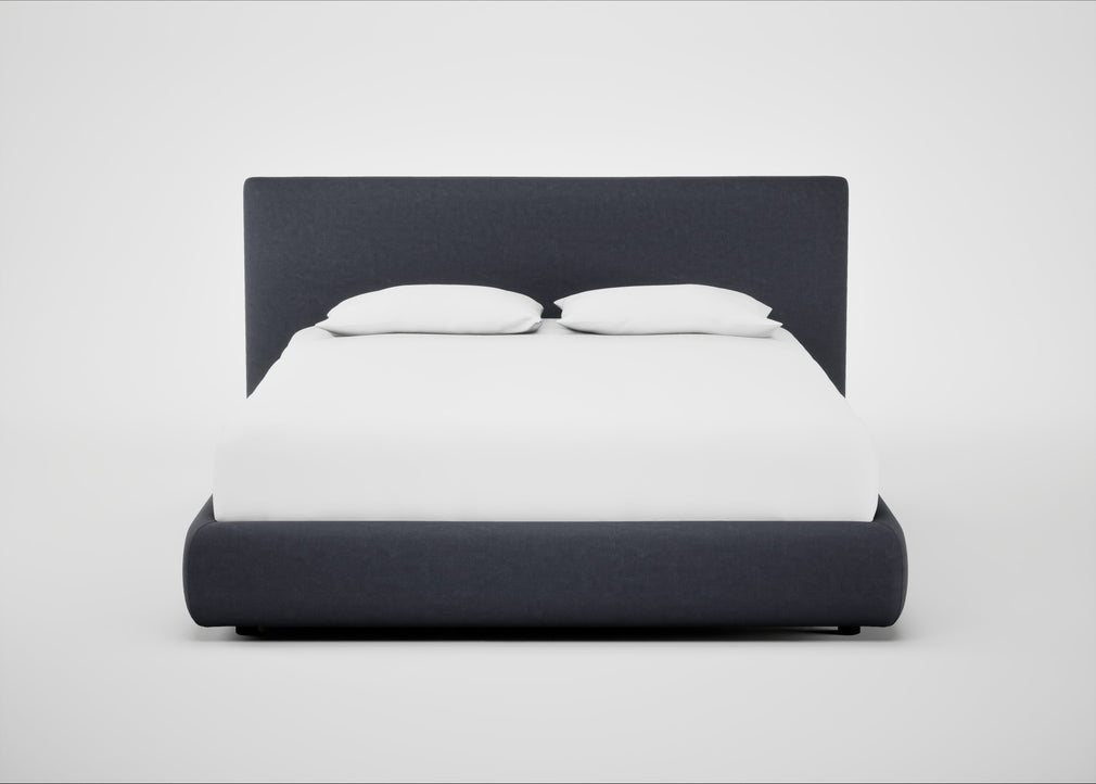 Alba Storage Bed King / Luxury Leather Anthracite / No Storage