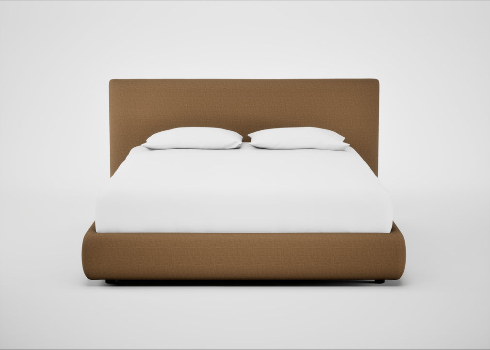 Alba Storage Bed King / Siena Cotton Clay / No Storage
