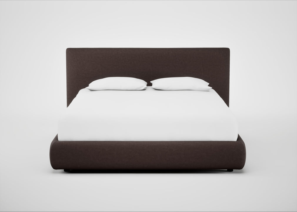 Alba Storage Bed King / Luxury Leather Coco / No Storage