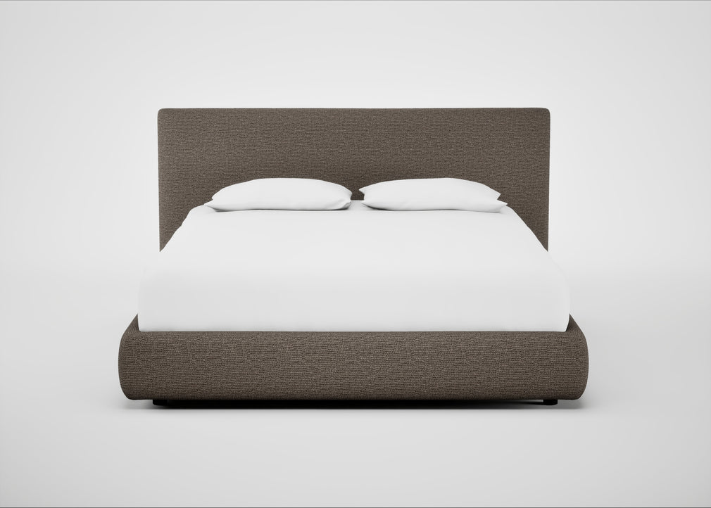 Alba Storage Bed King / Tundra Texture Latte / No Storage