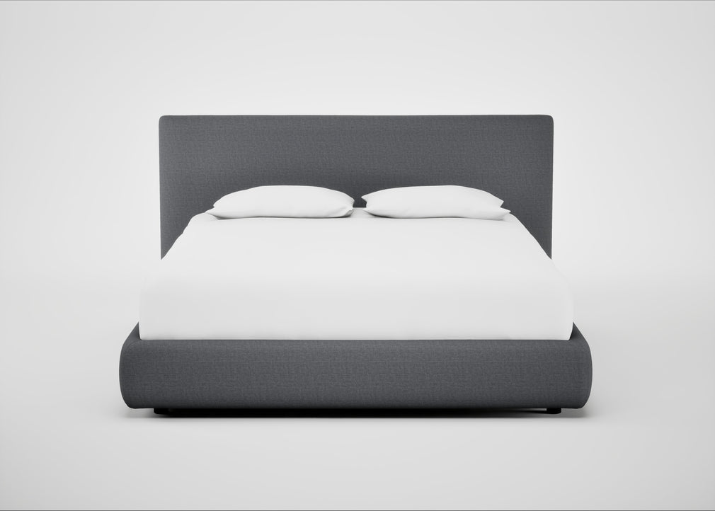 Alba Storage Bed King / Siena Cotton Shale Grey / No Storage
