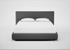 Alba Storage Bed King / Luxury Leather Slate / No Storage