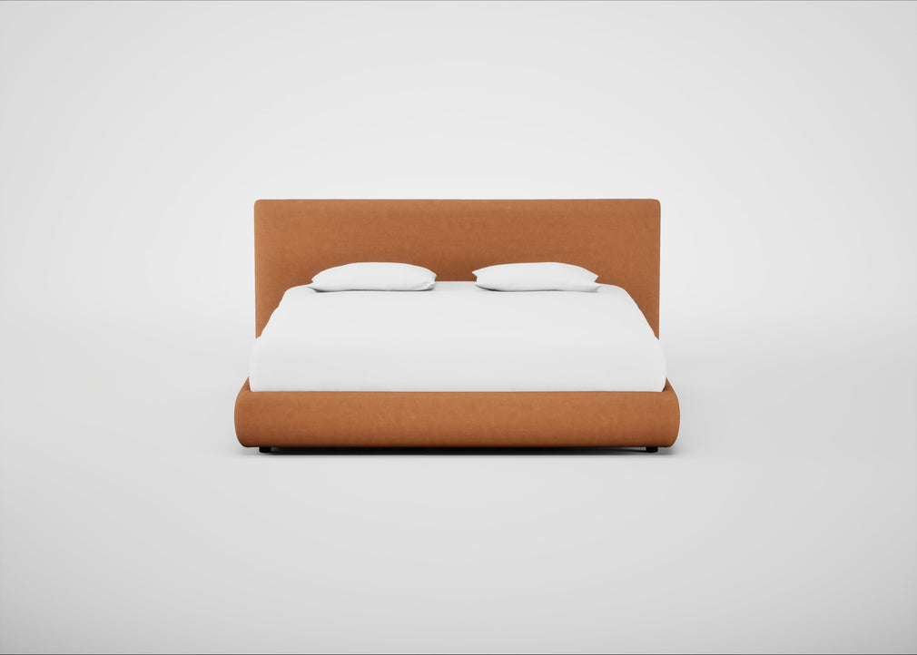Alba Storage Bed Super King / Luxury Leather Canella / No Storage