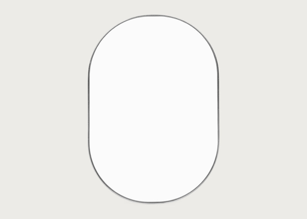 Fine Edge Mirror Oval Silver / Small