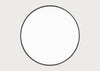 Fine Edge Mirror Round Black / 35cm