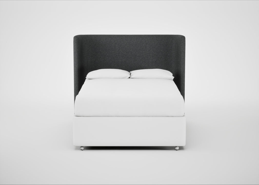 Monroe Headboard Double / Melton Wool Granite
