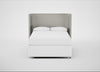 Monroe Headboard Double / Melton Wool Limestone