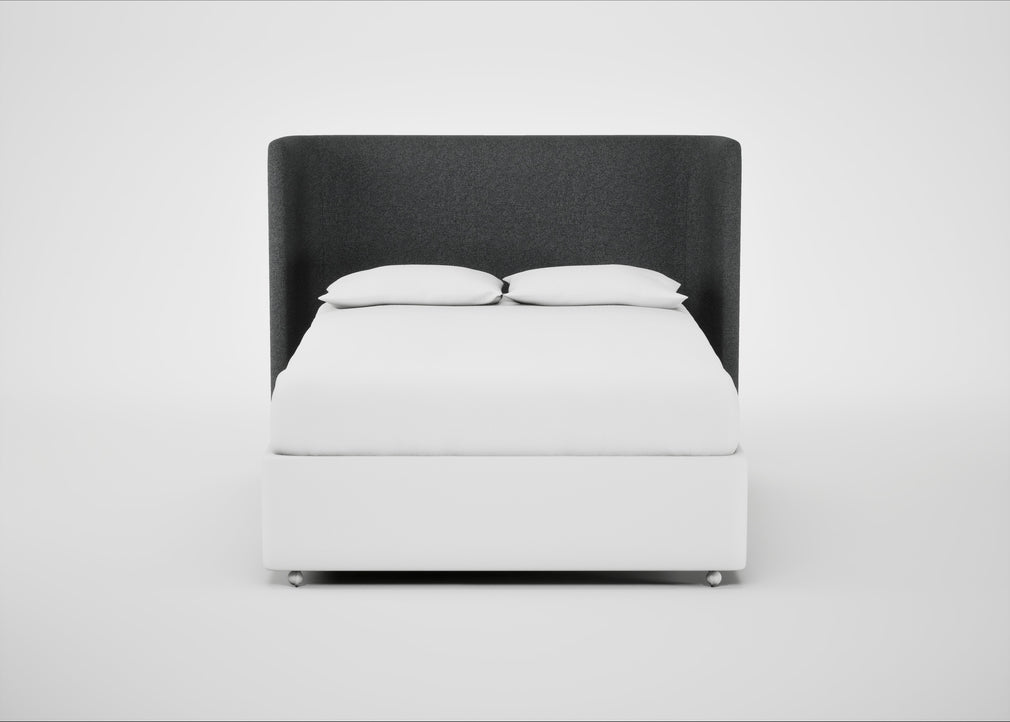 Monroe Headboard King / Melton Wool Granite