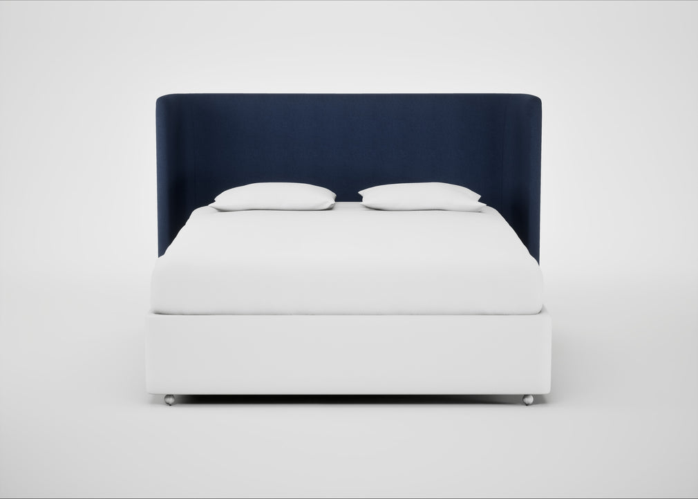 Monroe Headboard Super King / Capelo Linen-Cotton Inkspot