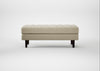 Hepburn Ottoman Leather Grain Dark Brown 068 / Wenge Black