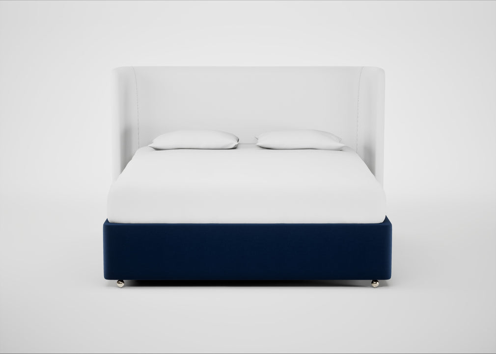 Deep Divan Bed Base Super King / None / Velvet Midnight