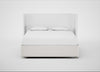 Deep Divan Bed Base Super King / None / Capelo Linen-Cotton Sea Salt