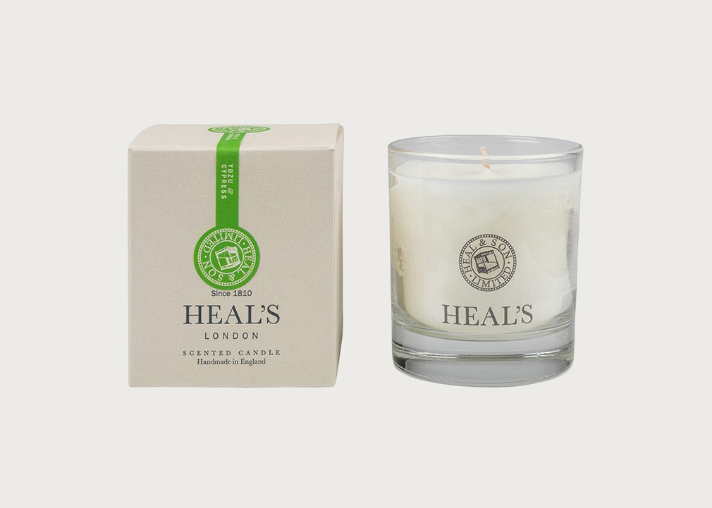 Yuzu & Cypress Scented Glass Candle