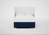 Deep Divan Bed Base Double / None / Broad Weave Lagoon