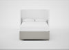 Deep Divan Bed Base Double / None / Melton Wool Limestone