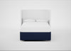 Deep Divan Bed Base Double / None / Melton Wool New Navy